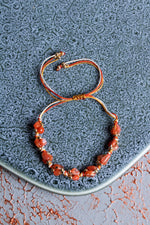 Akik A Kalite Natürel Taşlar Makrome Bileklik