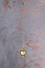 Altın Renkli Pirinç Taşı İçi Açılan Pandül Sarkaç