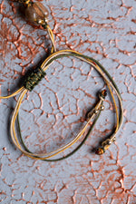 Altın Rutilli Kuvars A Kalite Natürel Taşlar Makrome Bileklik