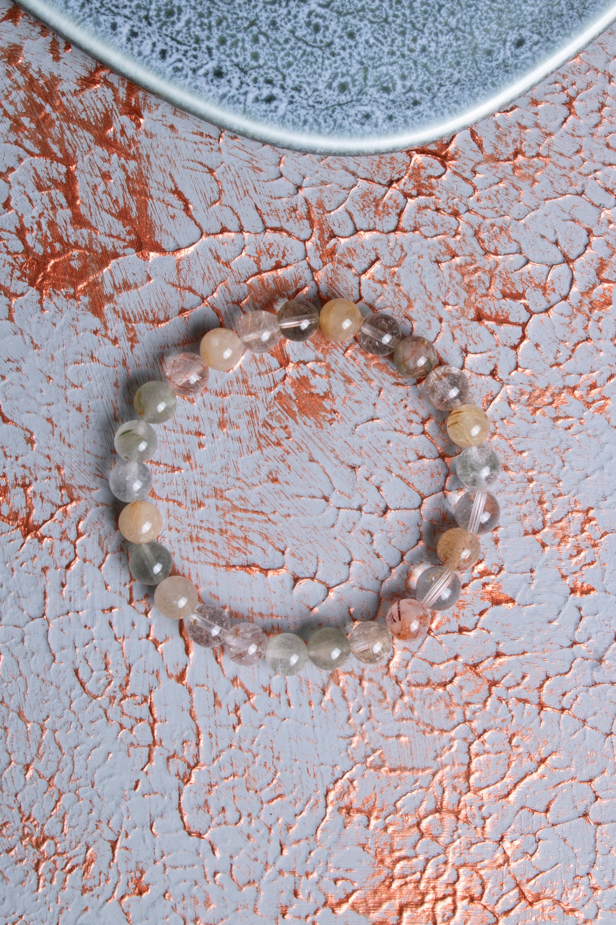 Altın Rutilli Kuvars Bileklik 8mm