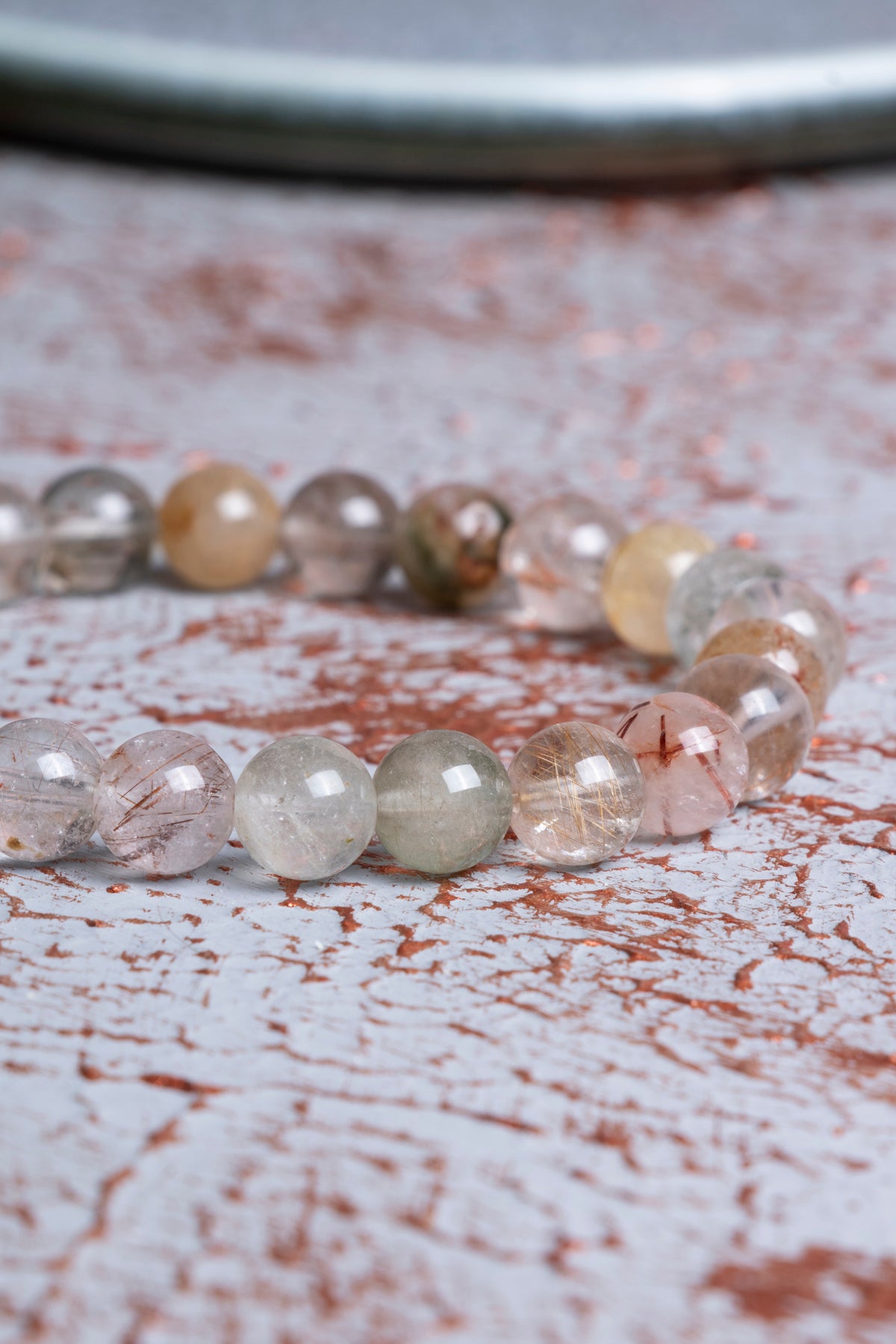 Altın Rutilli Kuvars Bileklik 8mm