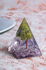 Ametist &amp; Zebercet Ağaçlı Piramit