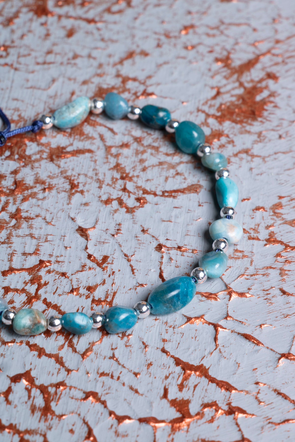 Apatit &amp; Hematit Makrome Bileklik