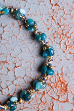 Apatit A Kalite Natürel Taşlar Makrome Bileklik