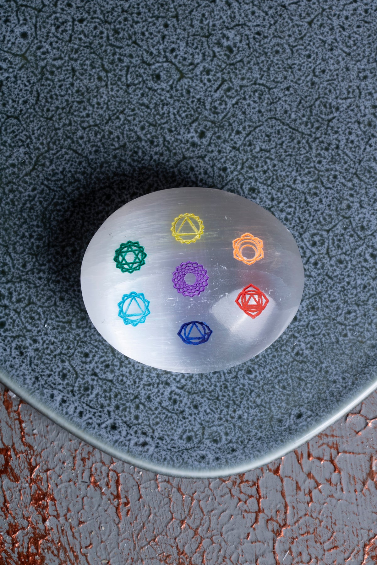 Çakra Sembollü Selenit Sabun