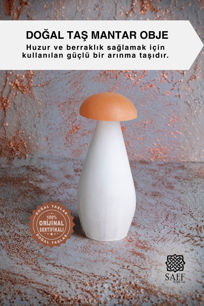 Doğal Taş Mantar Obje