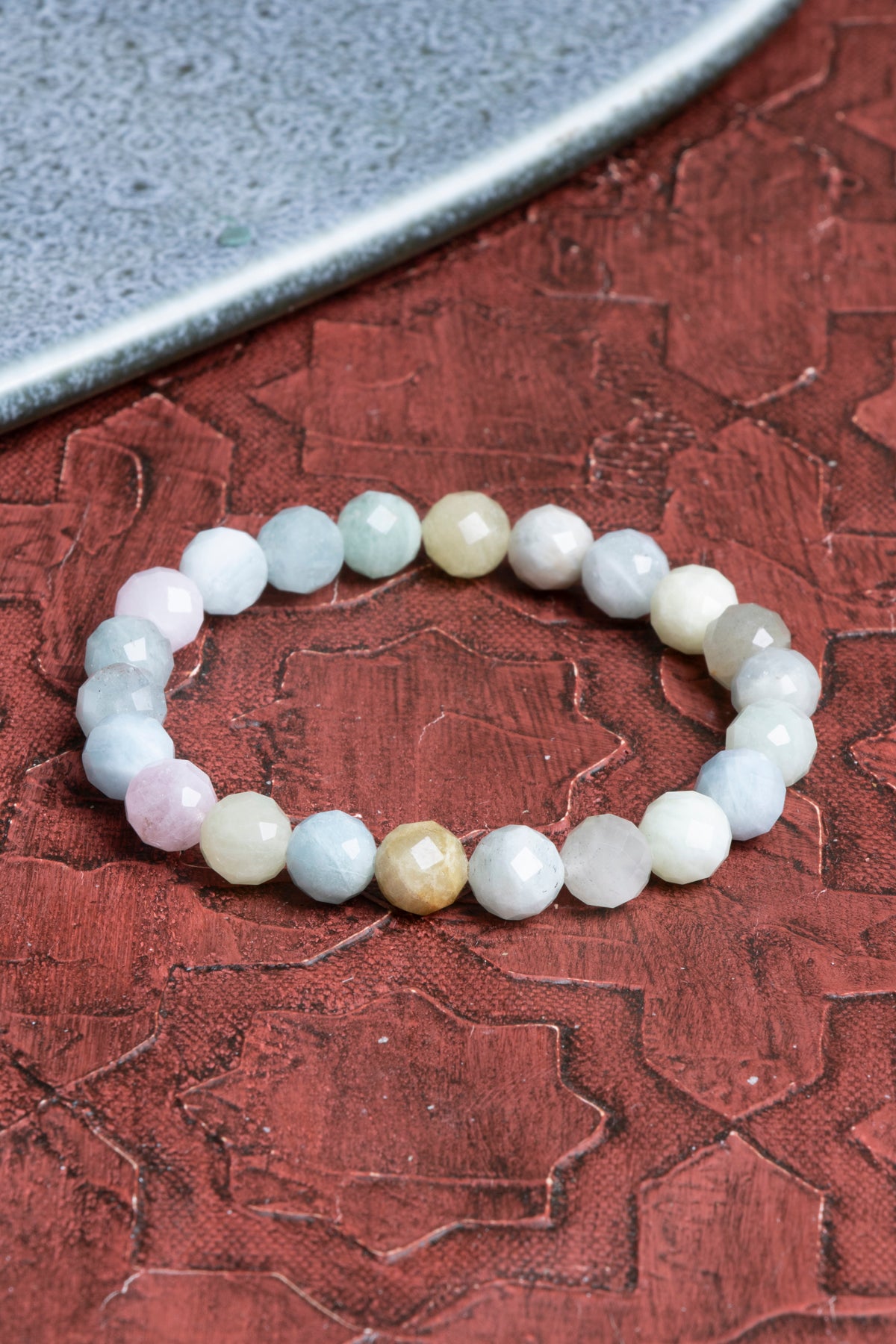 Fasetli Akuamarin Bileklik