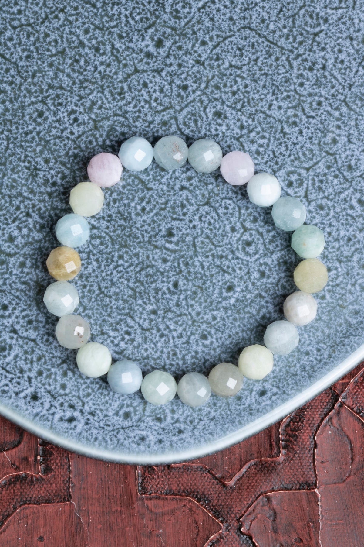 Fasetli Akuamarin Bileklik