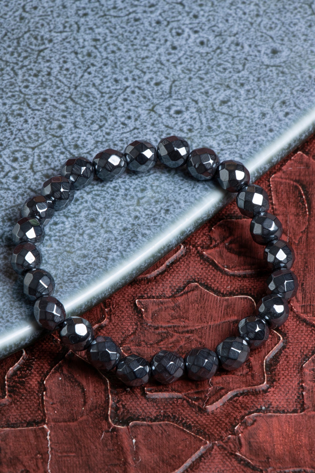 Fasetli Hematit Bileklik