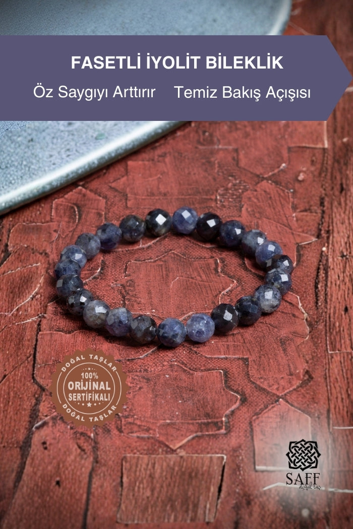 Fasetli İyolit Bileklik