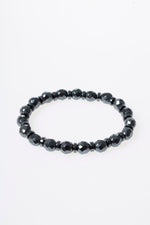 Fasetli Koyu Hematit Bileklik