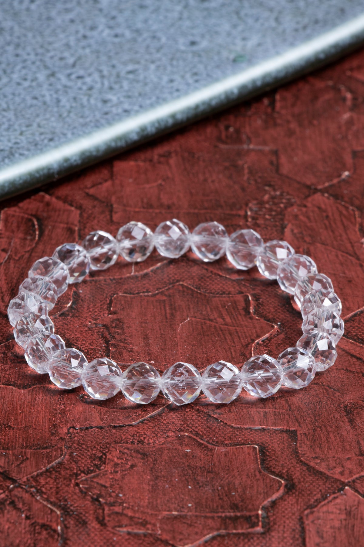 Fasetli Kristal Kuvars Bileklik
