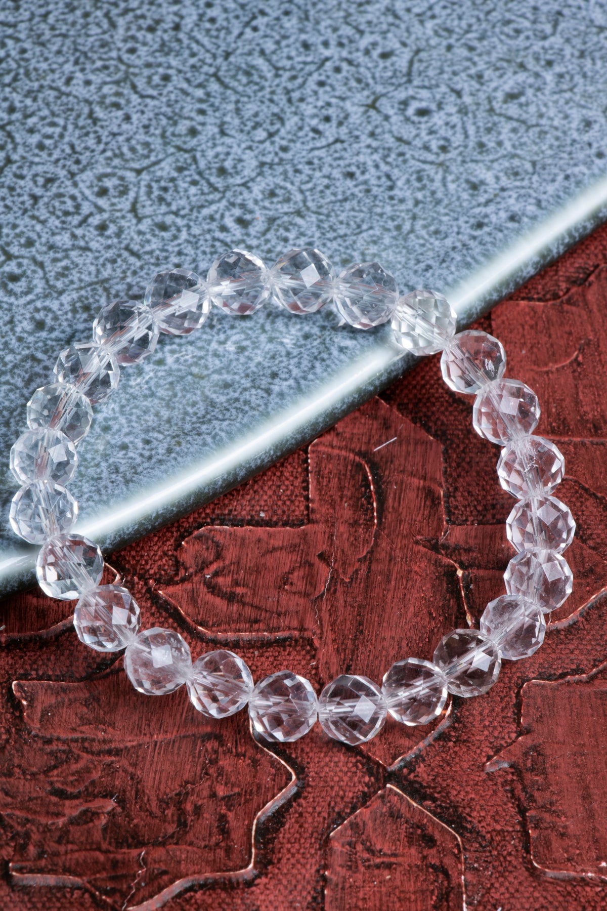 Fasetli Kristal Kuvars Bileklik