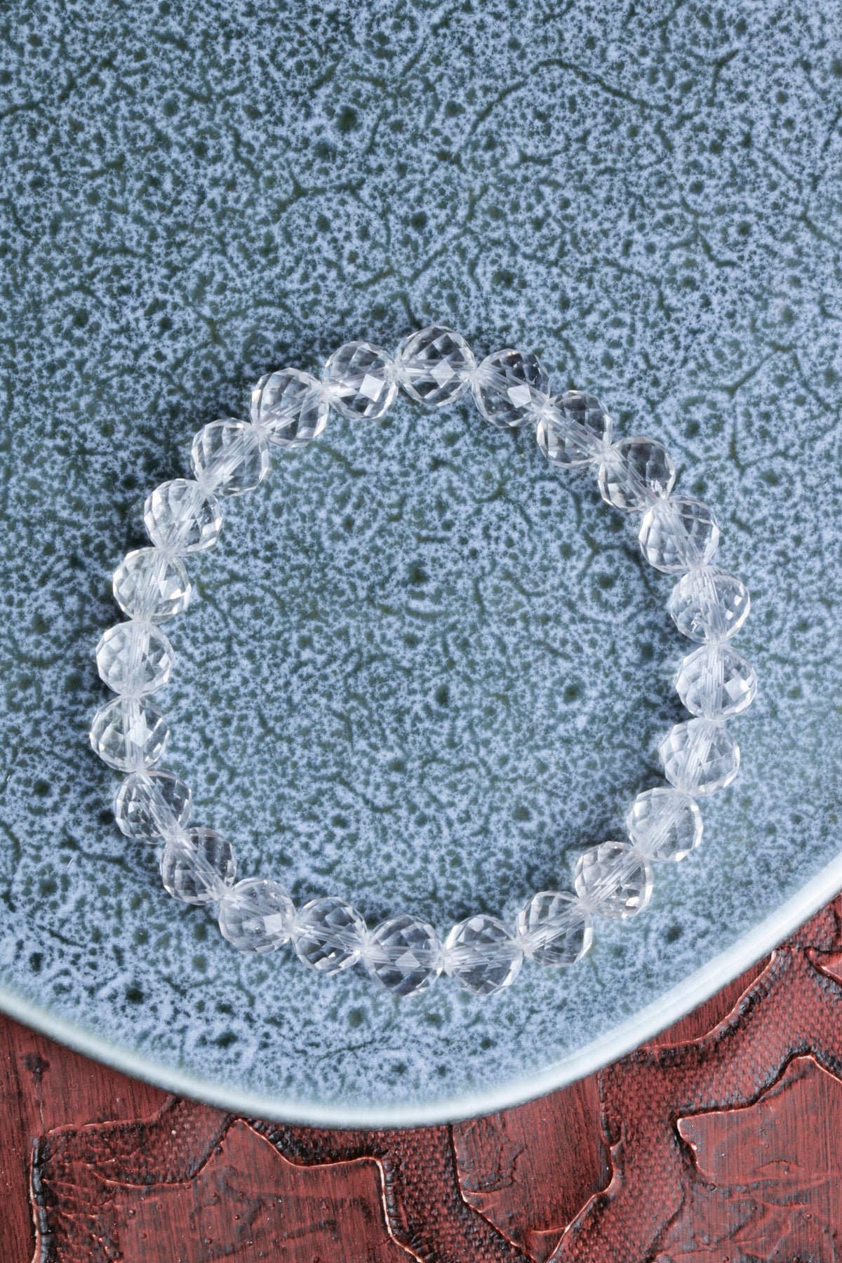 Fasetli Kristal Kuvars Bileklik