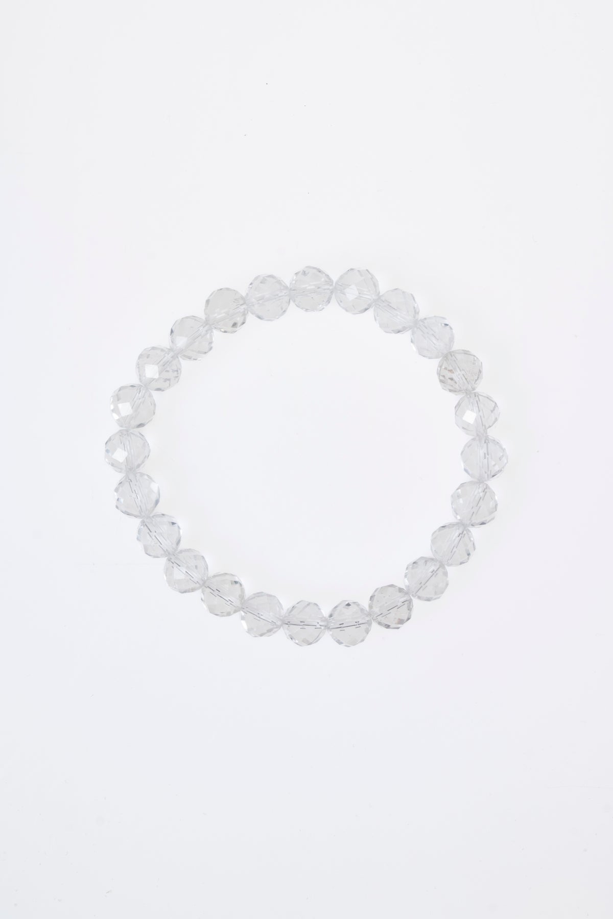 Fasetli Kristal Kuvars Bileklik
