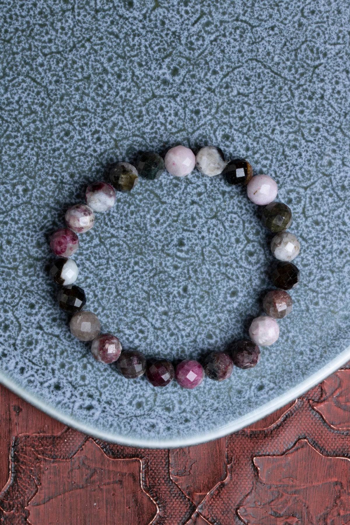 Fasetli Renkli Turmalin Bileklik