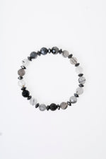 Fasetli Rutilli Kuvars Hematit Bileklik