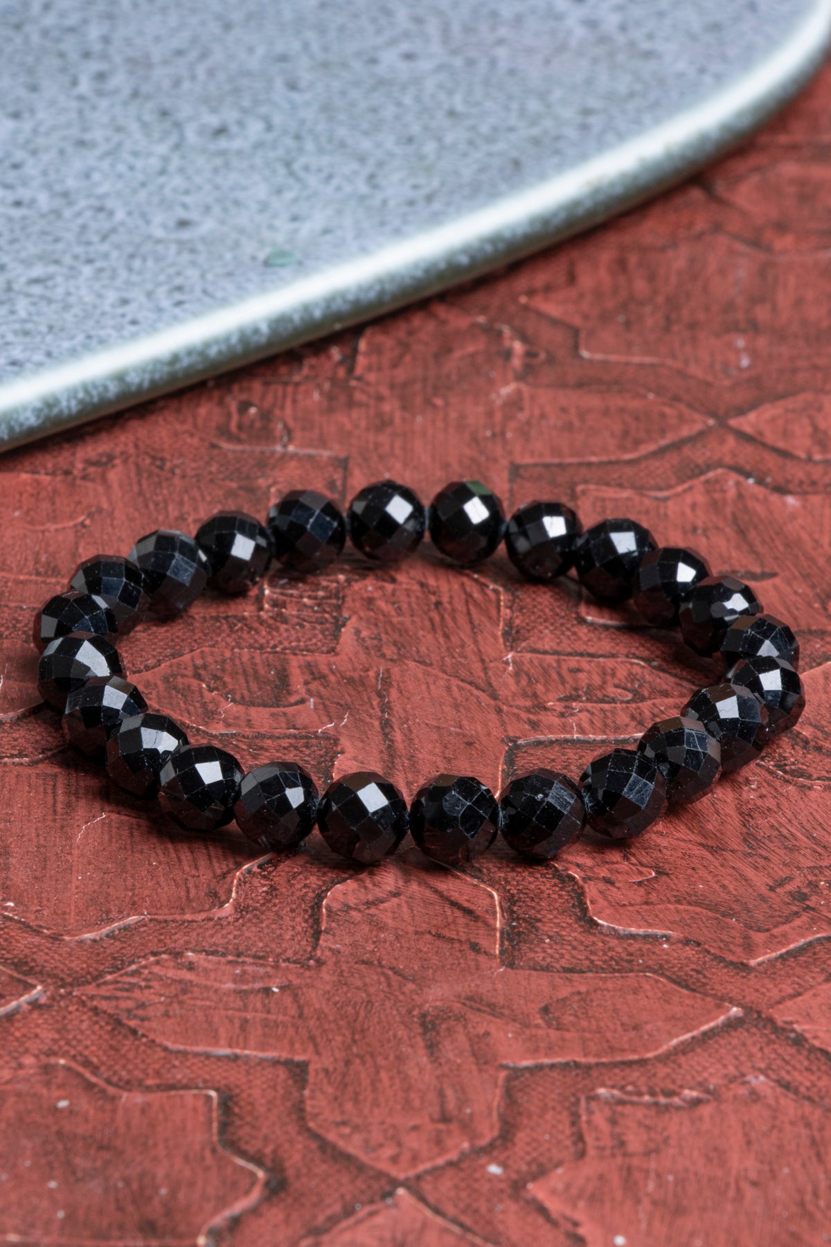 Fasetli Siyah Turmalin Bileklik