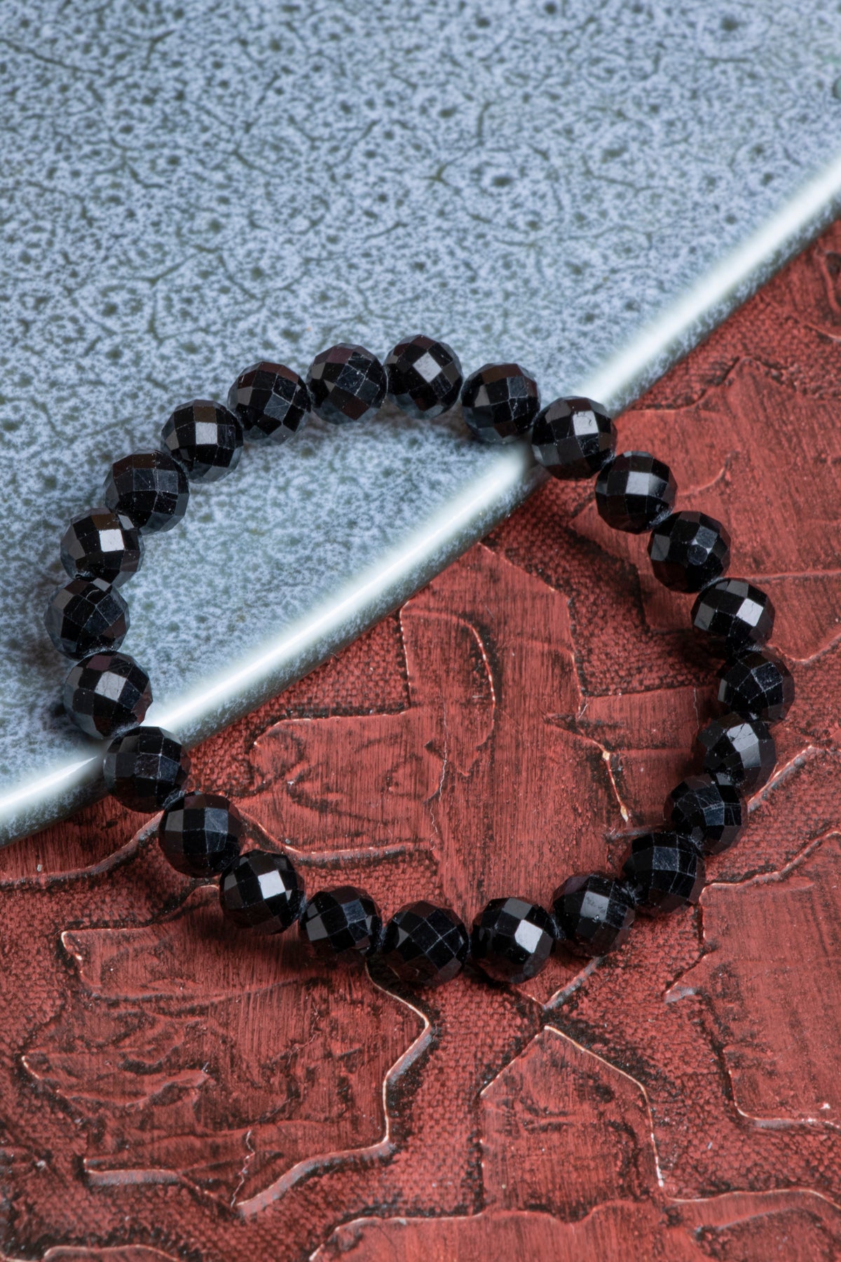 Fasetli Siyah Turmalin Bileklik