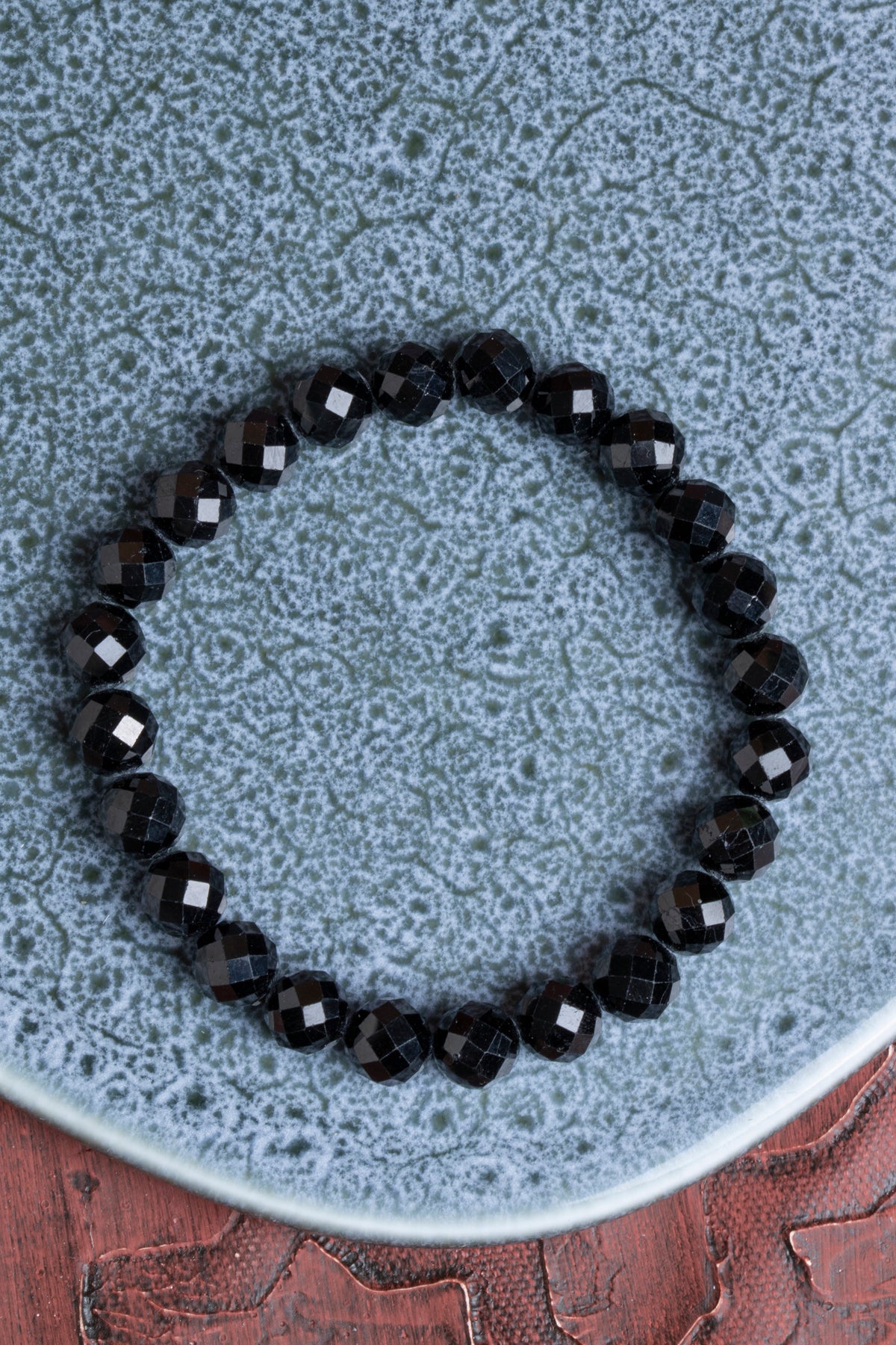 Fasetli Siyah Turmalin Bileklik