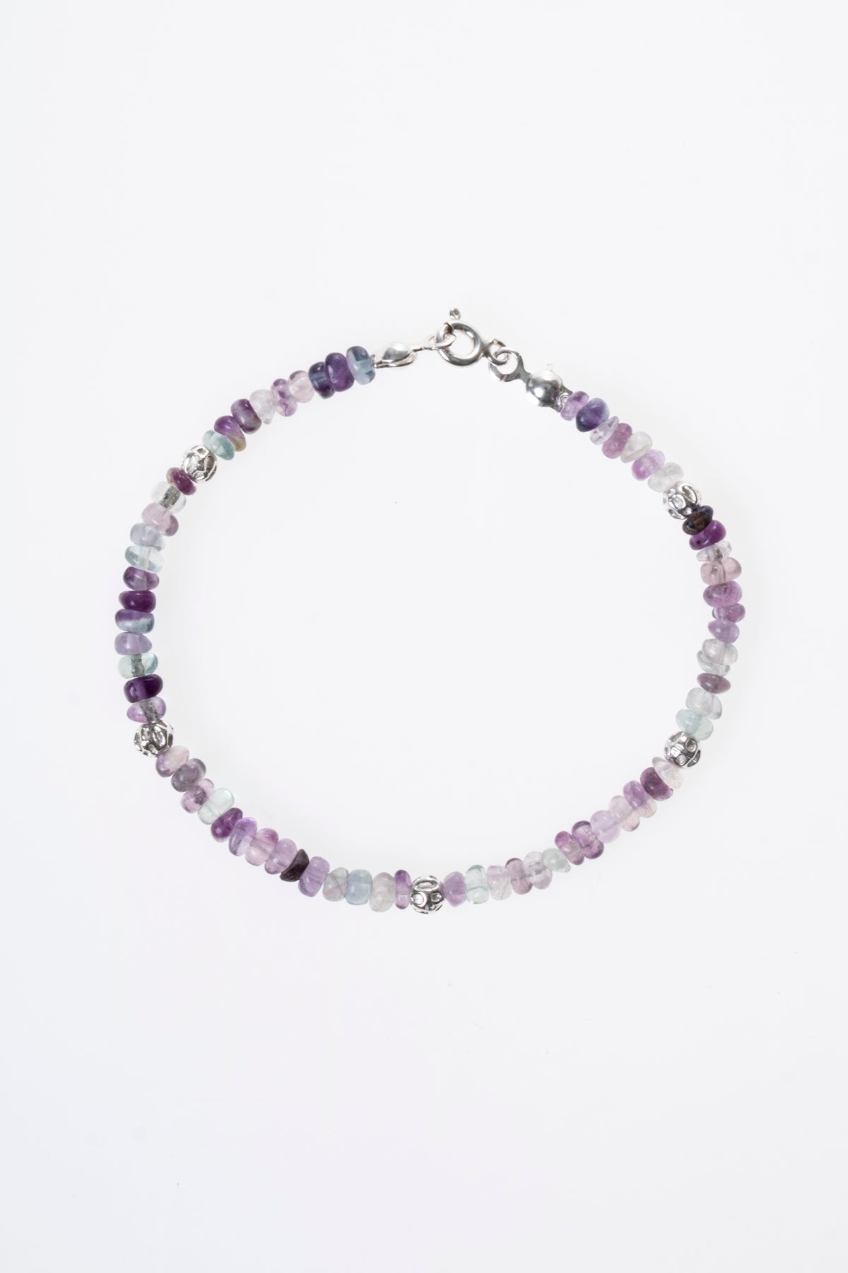 Florit &amp; Gümüş Aparatlı Bileklik