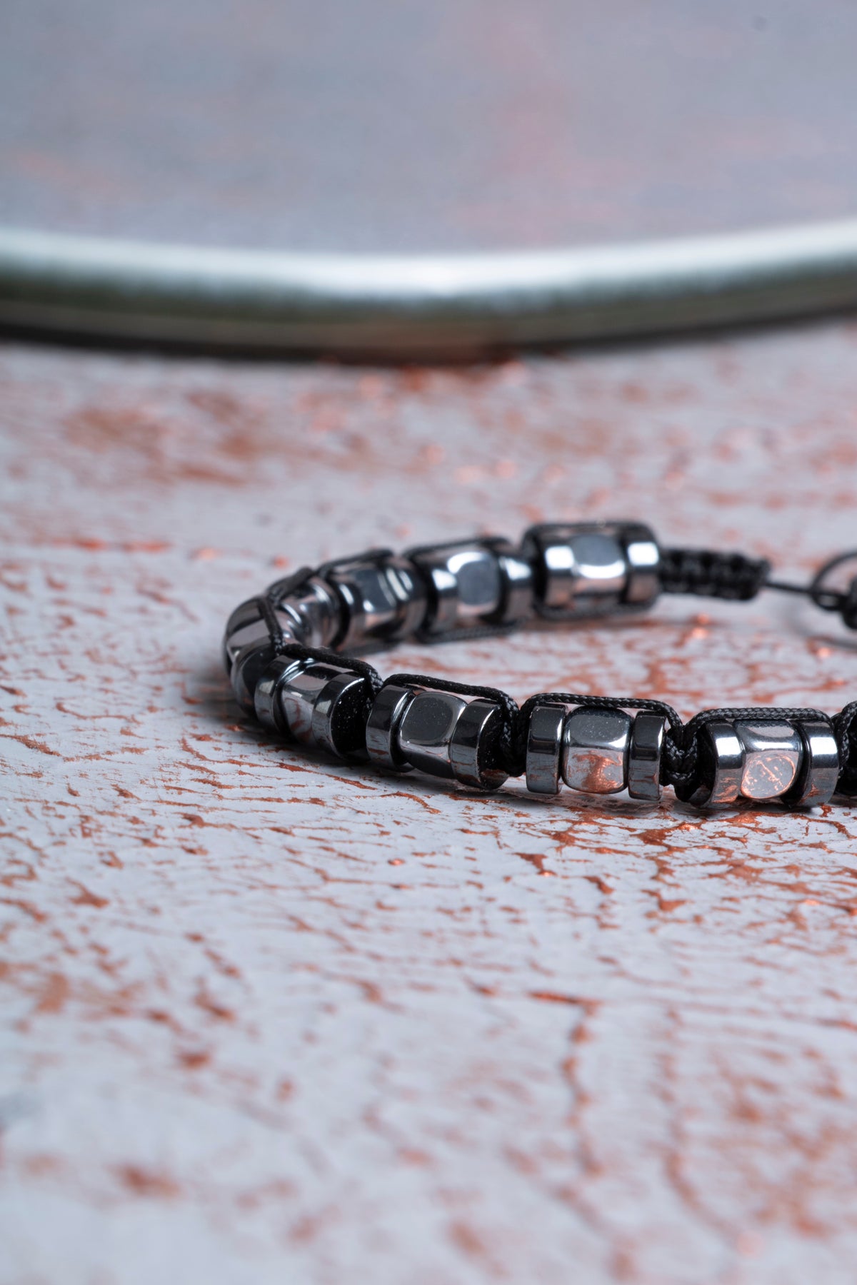 Hematit Makrome Bileklik