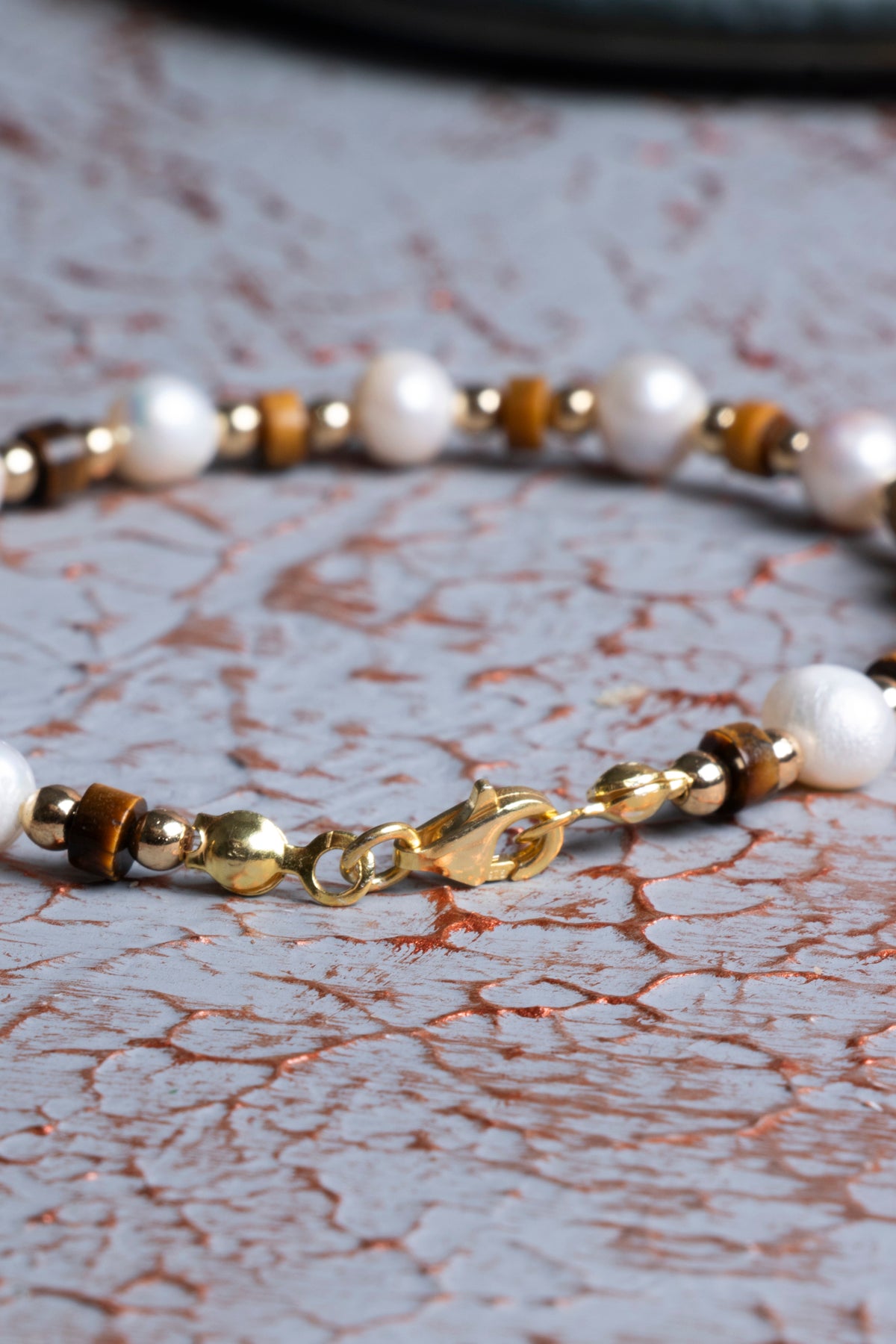 İnci &amp; Kaplan Gözü Bileklik