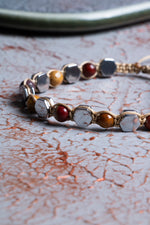 Jasper &amp; Hematit Makrome Bileklik