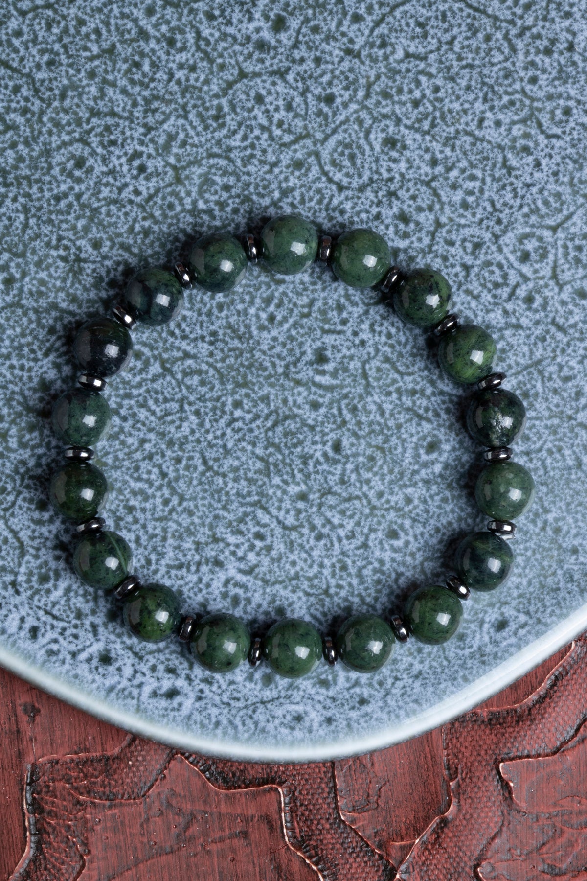 Kanada Yeşim &amp; Hematit Bileklik