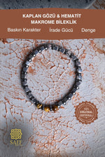 Kaplan Gözü &amp; Hematit Bileklik