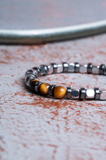 Kaplan Gözü &amp; Hematit Bileklik