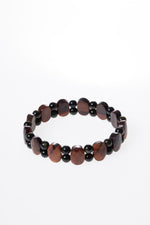 Kaplan Gözü &amp; Obsidyen Geniş Kesim Bileklik