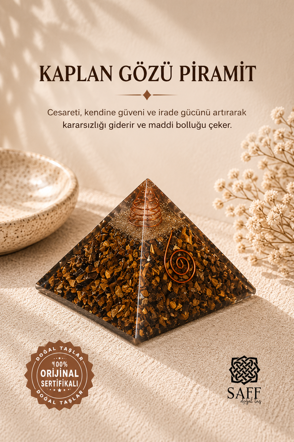 Sertifikalı Kaplan Gözü Piramit