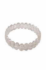 Kristal Kuvars Doğal Taş Geniş Kesim Bileklik 210170