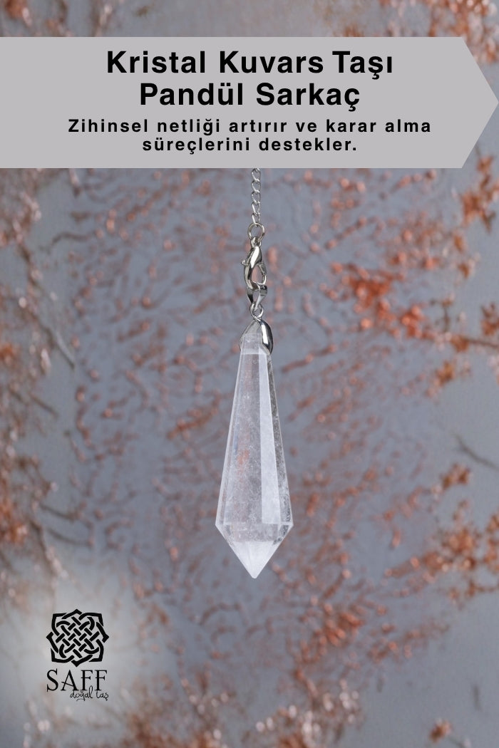 Kristal Kuvars Taşı Pandül Sarkaç