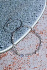 Labradorit &amp; Hematit Makrome Bileklik