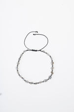 Labradorit &amp; Hematit Makrome Bileklik