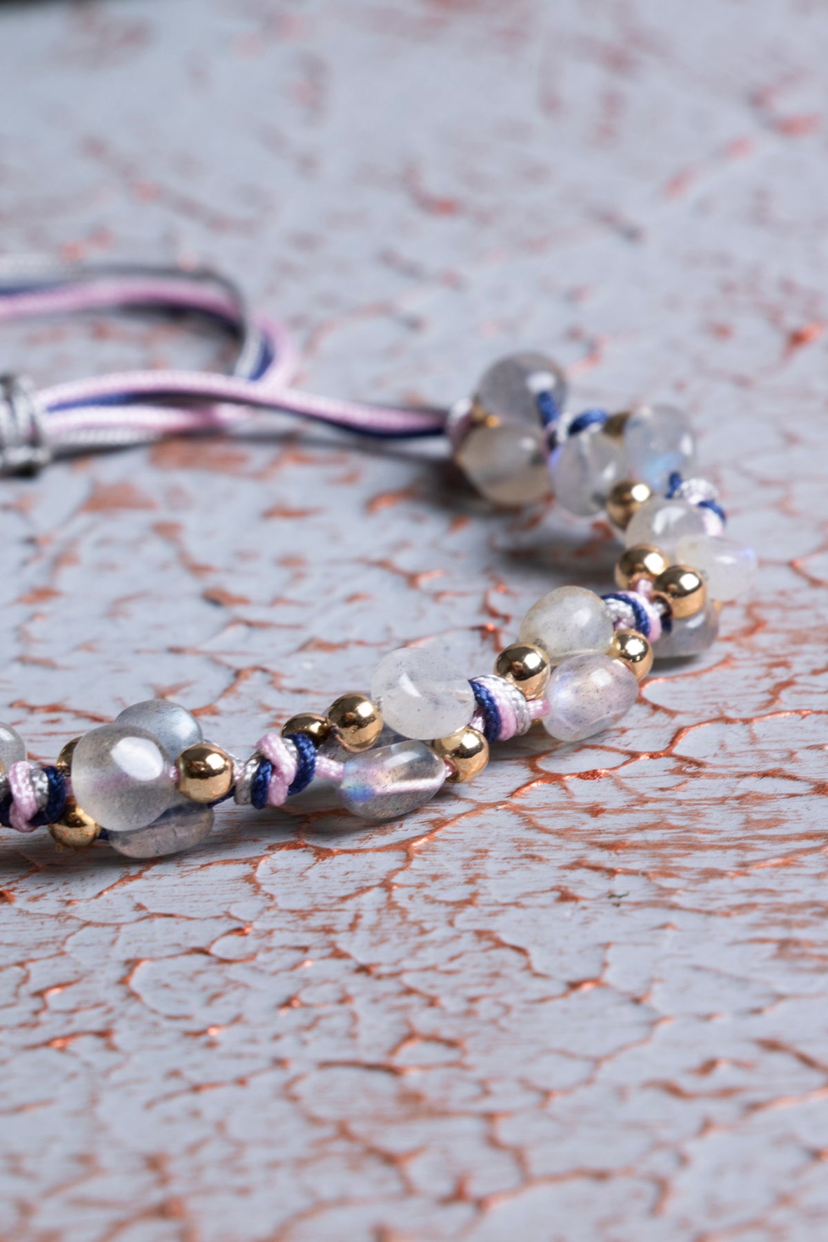 Labrodorit A Kalite Natürel Taşlar Makrome Bileklik