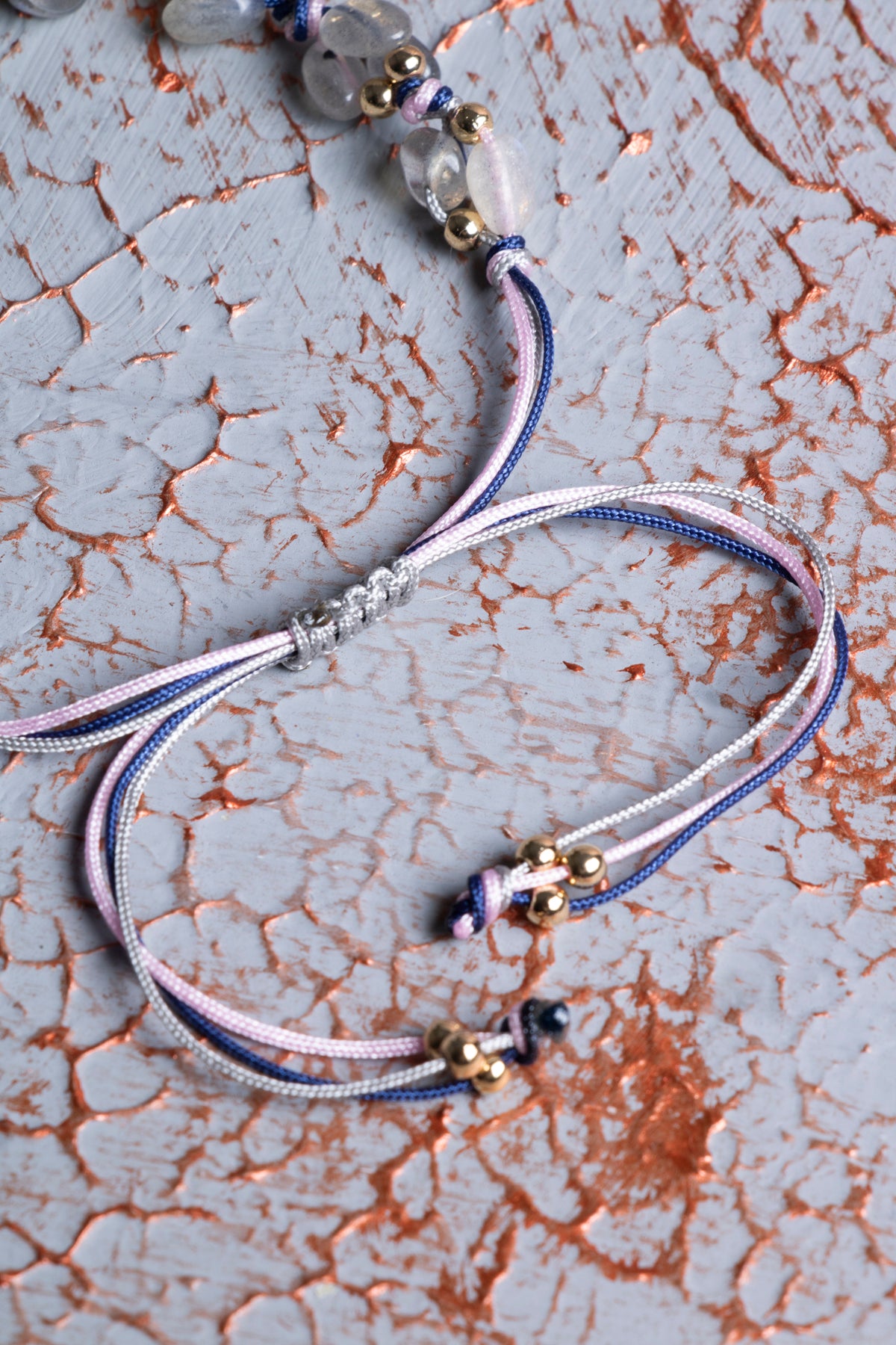 Labrodorit A Kalite Natürel Taşlar Makrome Bileklik