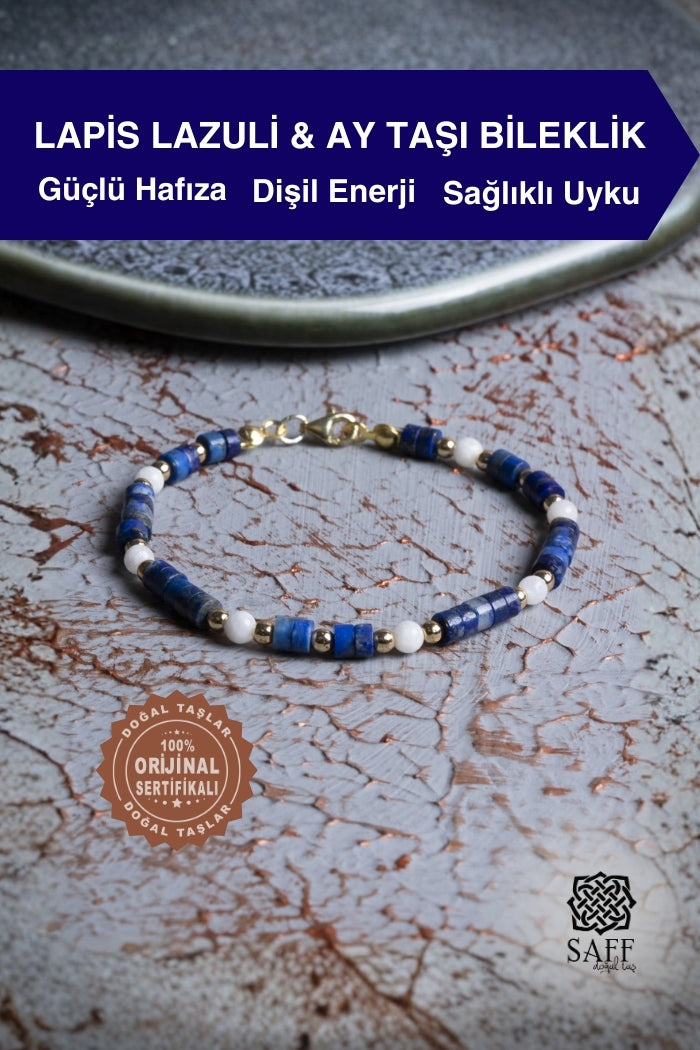 Lapis Lazuli &amp; Ay Taşı Bileklik