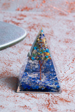 Lapis Lazuli &amp; Çakra Ağaçlı Piramit