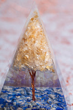 Lapis Lazuli &amp; Sitrin Ağaçlı Piramit