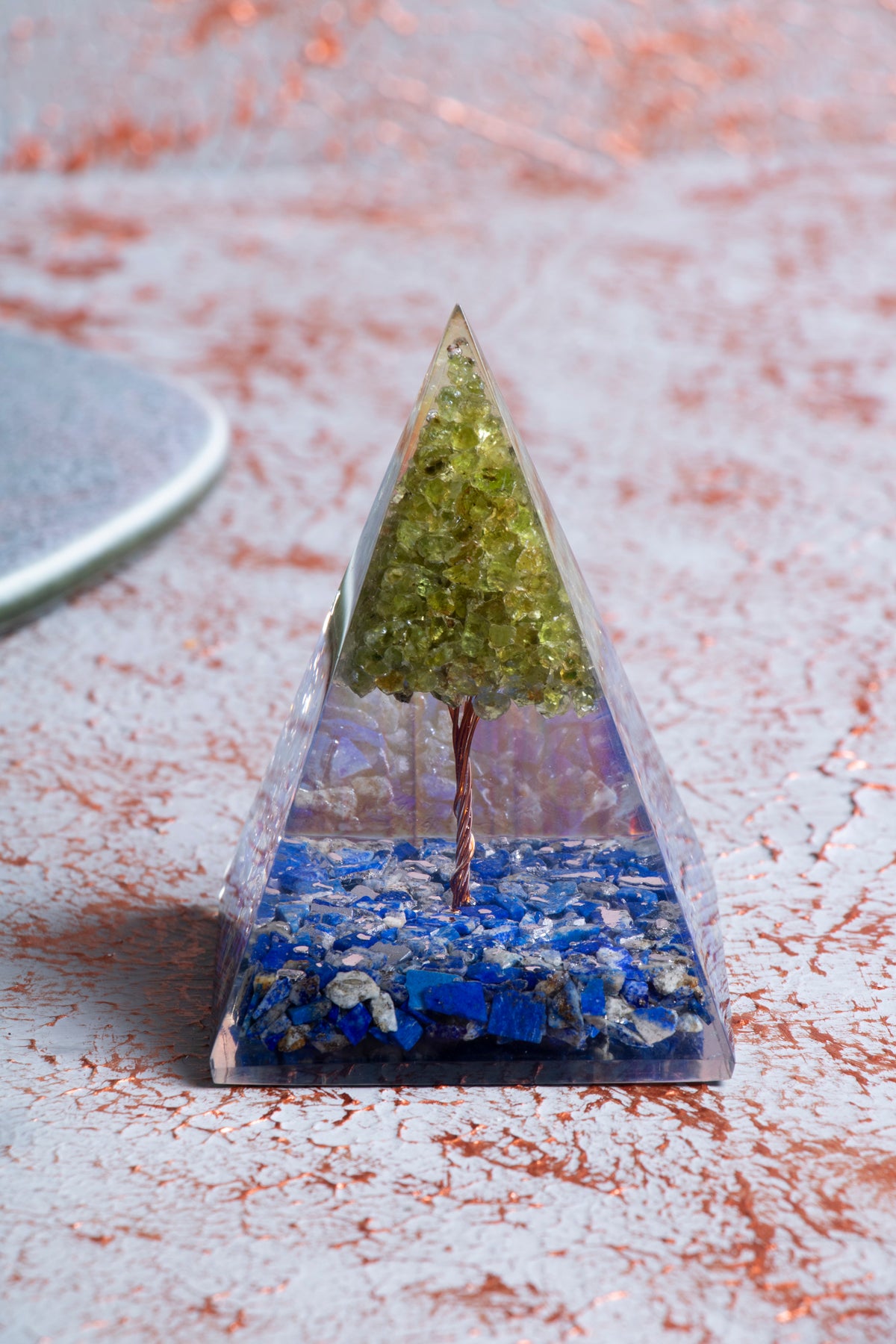 Lapis Lazuli &amp; Zebercet Ağaçlı Piramit