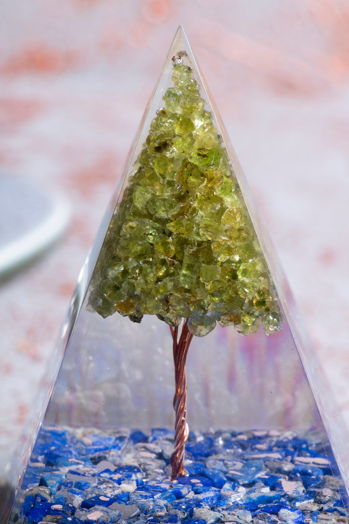 Lapis Lazuli &amp; Zebercet Ağaçlı Piramit