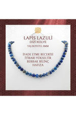 Lapis Lazuli 8 mm Dizi Doğal Taş Kolye