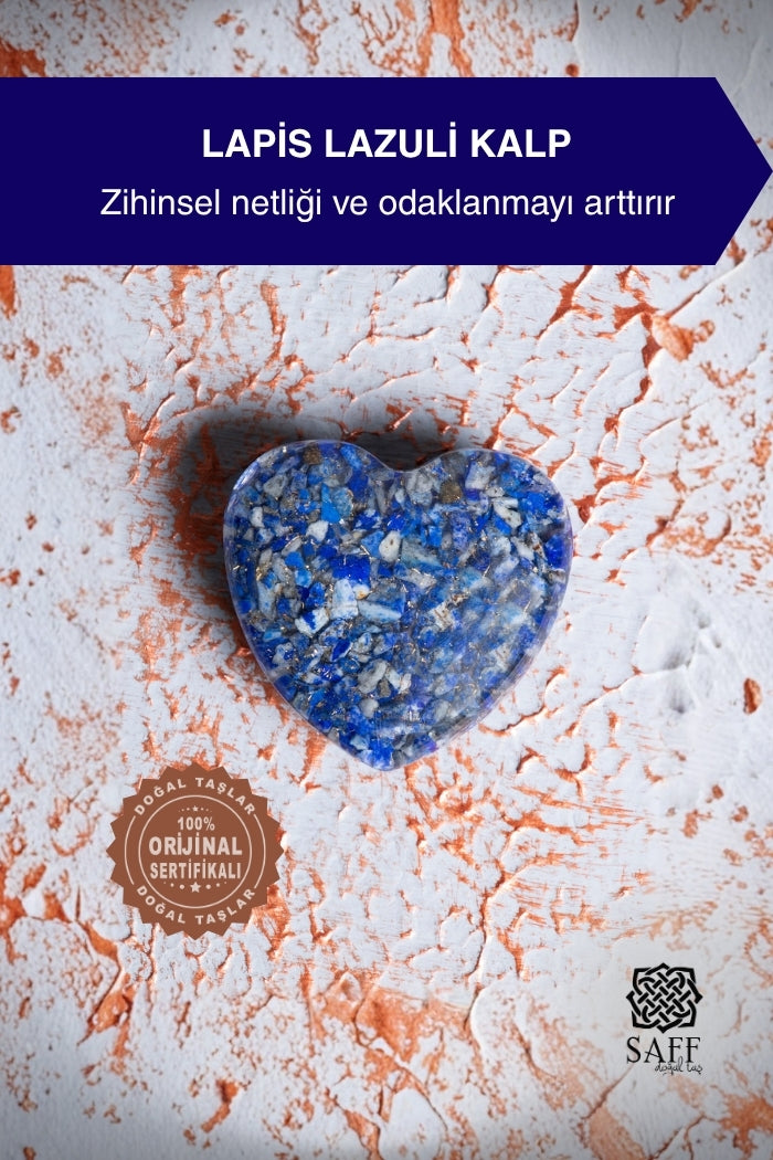 Lapis Lazuli Kalp Obje