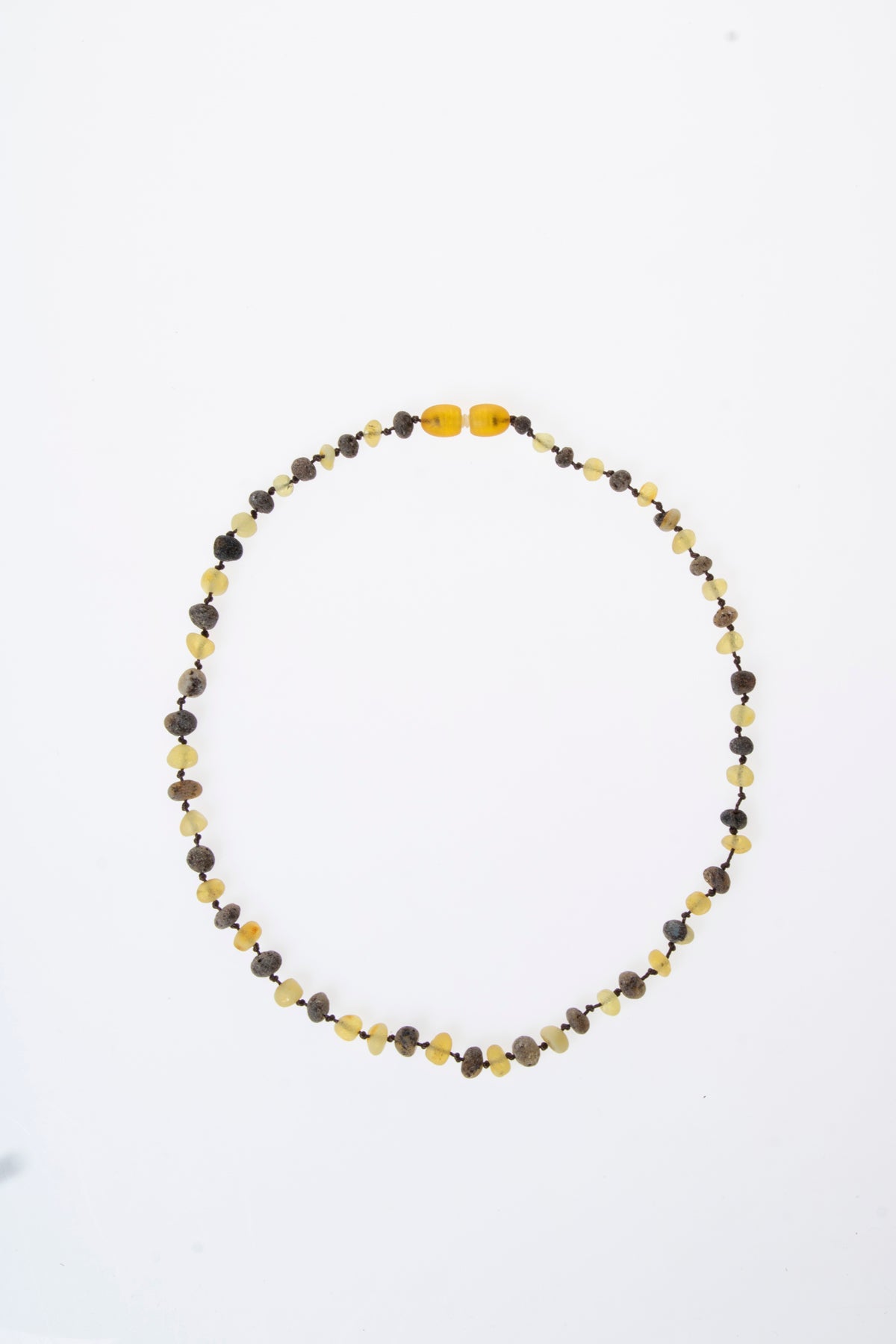 Mat Çocuk Kehribar Kolye