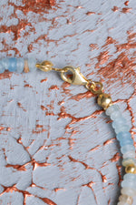 Mavi Kalsit &amp; Turkuaz Gümüş Kapama Bileklik