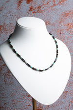 Obsidyen &amp; Turkuaz Kolye