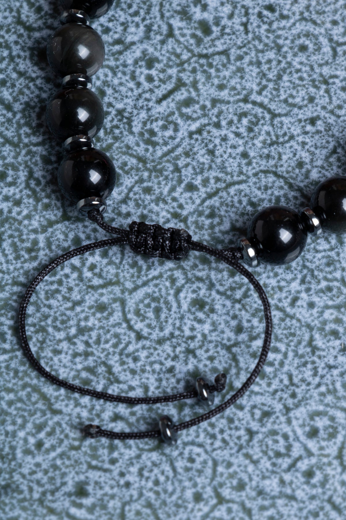 Öfke Kontrol Makrome Bilekliği Turkuaz (Firuze) &amp; Kaplan Gözü &amp; Sitrin